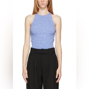 NWOT GANNI Ribbed Knit Tank Top Sz Small